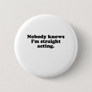 NIEMAND WEET DAT IK STEEDS HANDELT RONDE BUTTON 5,7 CM