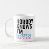 Niemand weet dat ik Trans ben -  Koffiemok (Links)