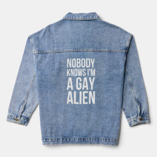 Niemand weet in een homoseksuele buitenaardse - bu denim jacket