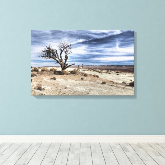 Niemand wilde land canvas afdruk (Insitu (Houten vloer))