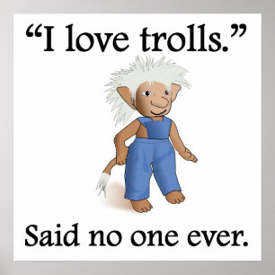 Niemand zei ooit: I Love Trolls Poster