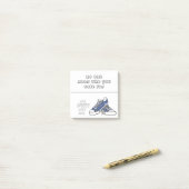 "Niemand ziet op wie je stemt" Post-it® Notes (Op bureau)