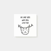 "Niemand ziet op wie je stemt" Post-it® Notes (Voorkant)