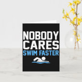 Niemand zorgt ervoor dat er sneller zwemwater zwem kaart (Gele Bloem)