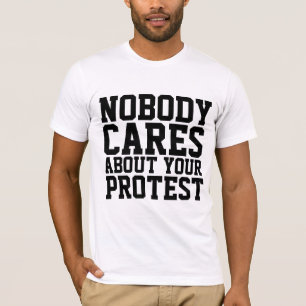 NIEMAND ZORGT OVER UW BESCHERMENDE T-DELEN T-SHIRT
