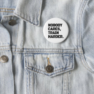 Niemand zorgt voor treinHarder Ronde Button 5,7 Cm