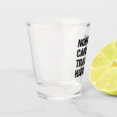 Niemand zorgt voor treinHarder Shot Glas (Links)