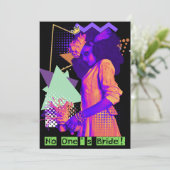 Niemands bruid Halloween uitnodiging (Staand voorkant)