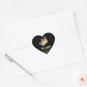 Niemand's bruid uitnodiging hart sticker (Envelop)