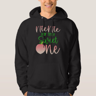 Nienie van de verjaardag een perzik 1e zomer fruit hoodie