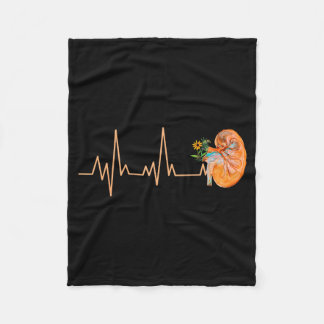 Nier Hartslag Pols Ziektebewustzijn Dialyse  Fleece Deken