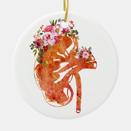 Nier sectie keramisch ornament (Voorkant)