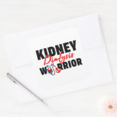Nierdialyse Warrior Nierontvanger Vierkante Sticker (Envelop)