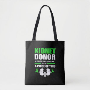 Nierdonor die hier een stukje van wil draagtas