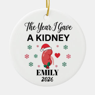 Nierdonor Geschenk Het Jaar Dat Ik Een Nier Gaf Or Keramisch Ornament