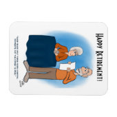 Nieren Kaart Folded Retirement Kaart Magneet (Horizontaal)