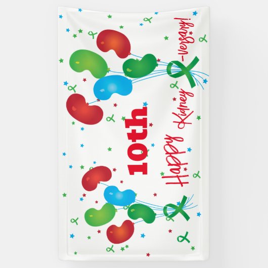 Nieren Transplant Jubileum Party Banner (Verticaal)