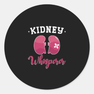 Nieren Whisperer Dialyse Neefrologie Tech Ronde Sticker