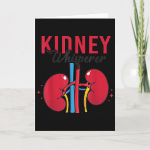 Nierfluisteraar Funny Dialyse Technicus Nephroloog Kaart