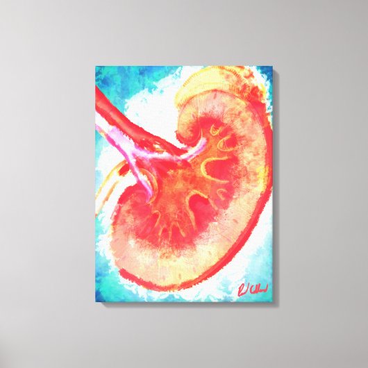 Nierinfectie Canvas Afdruk (Voorkant)