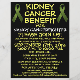 Nierkanker Benefit Flyer
