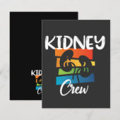 Nierkanker Dialyse Nurse Nephrology Kidney Squad Bedankkaart (Voorkant / Achterkant)