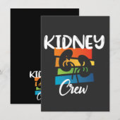 Nierkanker Dialyse Nurse Nephrology Kidney Squad Notitiekaartje (Voorkant / Achterkant)