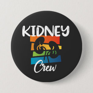 Nierkanker Dialyse Nurse Nephrology Kidney Squad Ronde Button 7,6 Cm