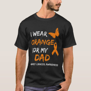 Nierkanker Ik Draag Sinaasappel voor mijn papa lin T-shirt