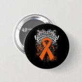 Nierkanker - Kool Support Awareness Slogan Ronde Button 5,7 Cm (Voorkant /achterkant)