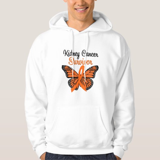 Nierkanker SURVIVOR Butterfly Hoodie (Voorkant)