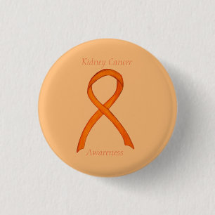 Nierkankerbewustzijnslint Aangepaste Speld Ronde Button 3,2 Cm