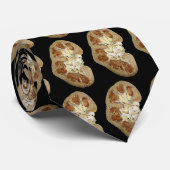 Niersectie op zwart stropdas (Opgerold)