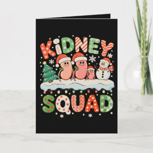 Nierteam Dialyse Verpleegster Kerstmis Kerstman Sn Kaart