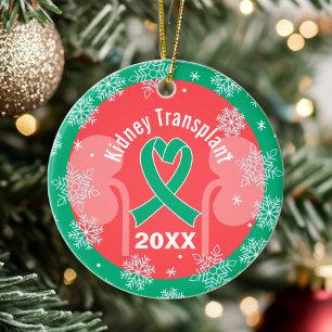Niertransplantatie Custom Holiday Snowflake Orname Keramisch Ornament