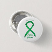 Nierziekte Awareness Lint Custom Button (Voorkant /achterkant)