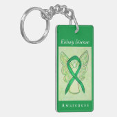 Nierziekte Awareness Ribbon Angel Sleutelhanger (Voorkant Links)