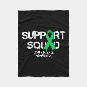 Nierziekte Awareness Support Squad Mannen Vrouwen Fleece Deken
