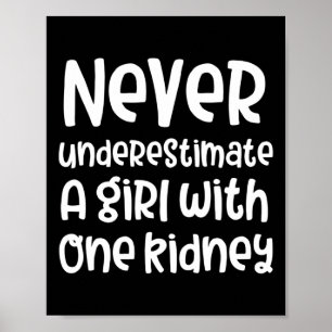 Nierziekte bewustzijn meisjesdonortransplantatie v poster