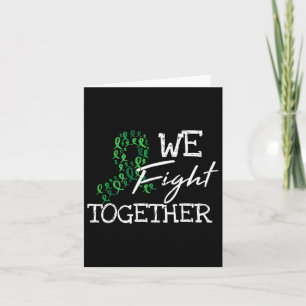 Nierziekte Groen lint Familie Quote Awareness Kaart