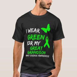 Nierziekte Ik Draag groen voor mijn achterkleinzoo T-shirt