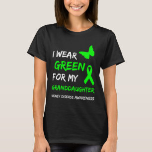 Nierziekte Ik Draag groen voor mijn kleindochter R T-shirt
