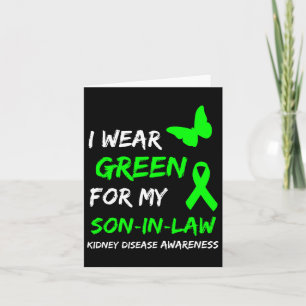 Nierziekte Ik Draag groen voor mijn schoonzoon Rib Kaart