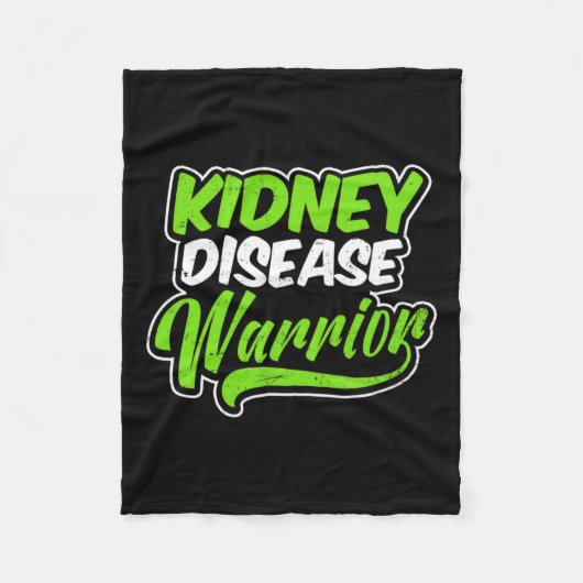 Nierziekte Ontwerp Krijger Gift 1 Fleece Deken (Voorkant)