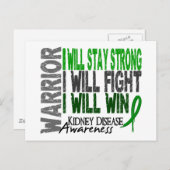 Nierziekte Warrior Briefkaart (Voorkant / Achterkant)