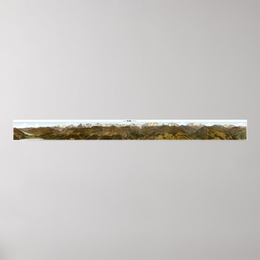 NIESEN Swiss Alps Panorama 360° Poster (Devant)
