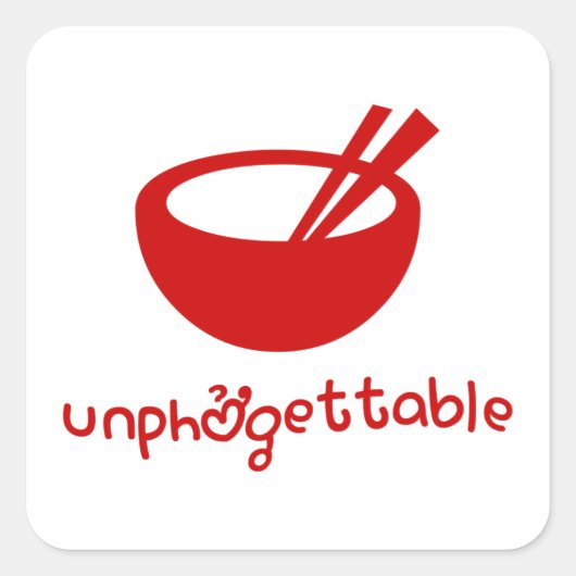 Niet-ở gettable vierkante sticker (Voorkant)