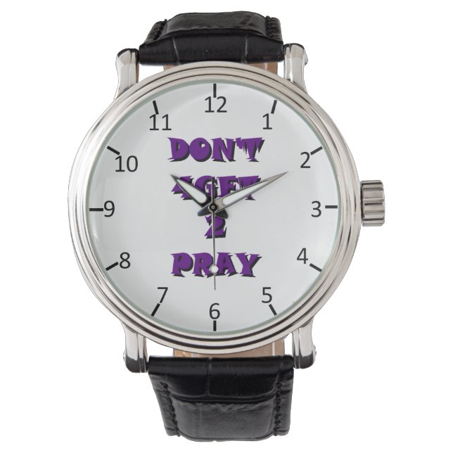 Niet 4Krijg 2 Pray Horloge (Voorkant)
