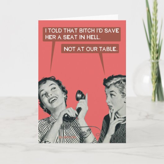 Niet aan onze tafel... kaart (Voorkant)
