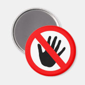 Niet aanraken magneet (Voorkant / Achterkant)